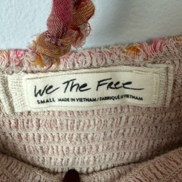 We the Free Free People Sienna Plaid Tie Back Top Sz S - Picture 12 of 13